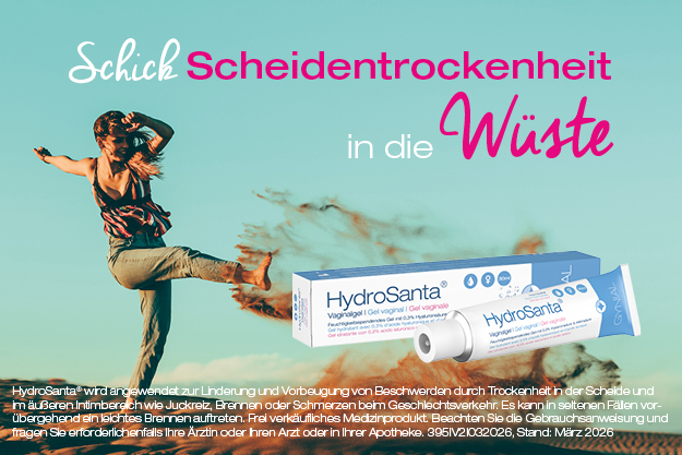 Bye Bye Scheidentrockenheit - Hallo HydroSanta® - Gynial